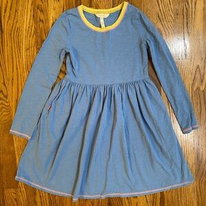 Matilda Jane Blue and Yellow Long-Sleeve Dress